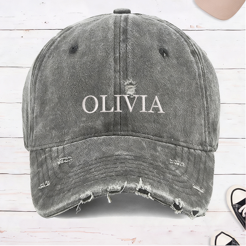 Personalized Baseball Cap with Name Embroidered Hat Adjustable Sports 