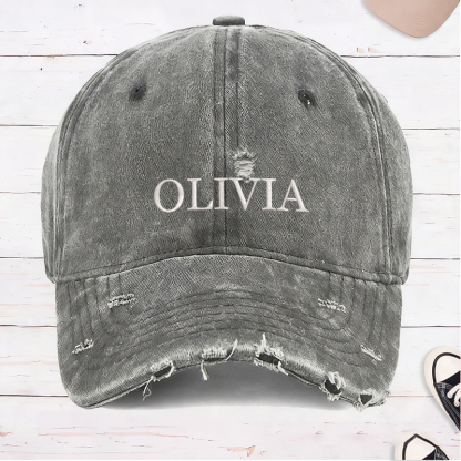 Personalized Baseball Cap with Name Embroidered Hat Adjustable Sports Cap Unisex Baseball Cap