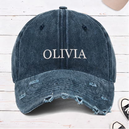 Personalized Baseball Cap with Name Embroidered Hat Adjustable Sports Cap Unisex Baseball Cap