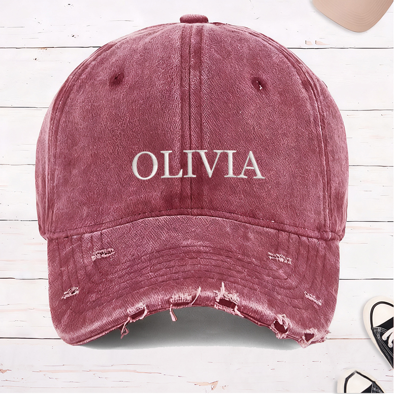 Personalized Baseball Cap with Name Embroidered Hat Adjustable Sports Cap Unisex Baseball Cap