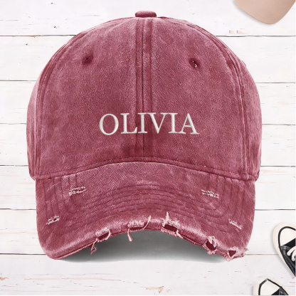 Personalized Baseball Cap with Name Embroidered Hat Adjustable Sports Cap Unisex Baseball Cap