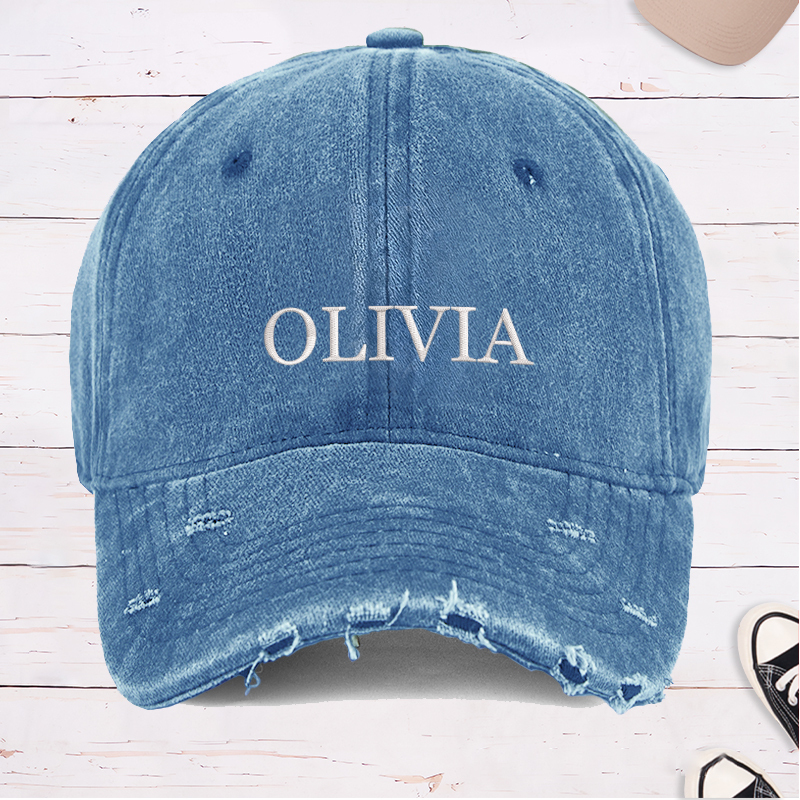 Personalized Baseball Cap with Name Embroidered Hat Adjustable Sports Cap Unisex Baseball Cap