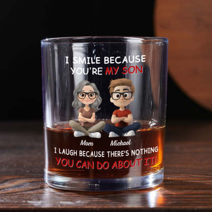 For Son - Personalized Custom Whiskey Glass