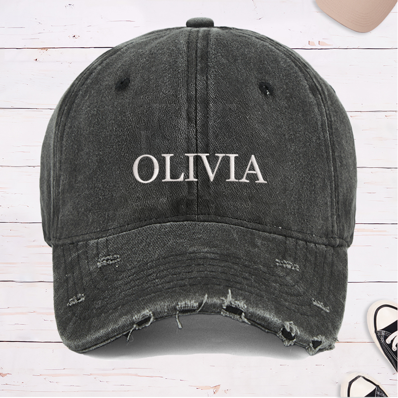 Personalized Baseball Cap with Name Embroidered Hat Adjustable Sports Cap Unisex Baseball Cap