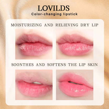 ⏰ Last Day Promotion!🎁- ✨LOVILDS Transferproof Color-Changing Lipstick💄CrystalClear Color Alchemy 💋 Auto-Tints on Contact!