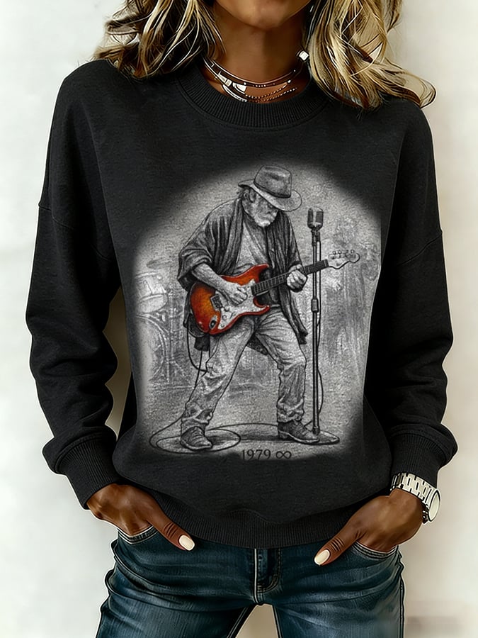 Women's Commemorative Bob Weir Print Sweatshirt