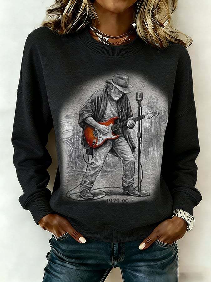Women's Commemorative Bob Weir Print Sweatshirt