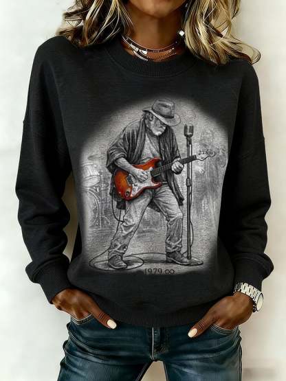 Women's Commemorative Bob Weir Print Sweatshirt
