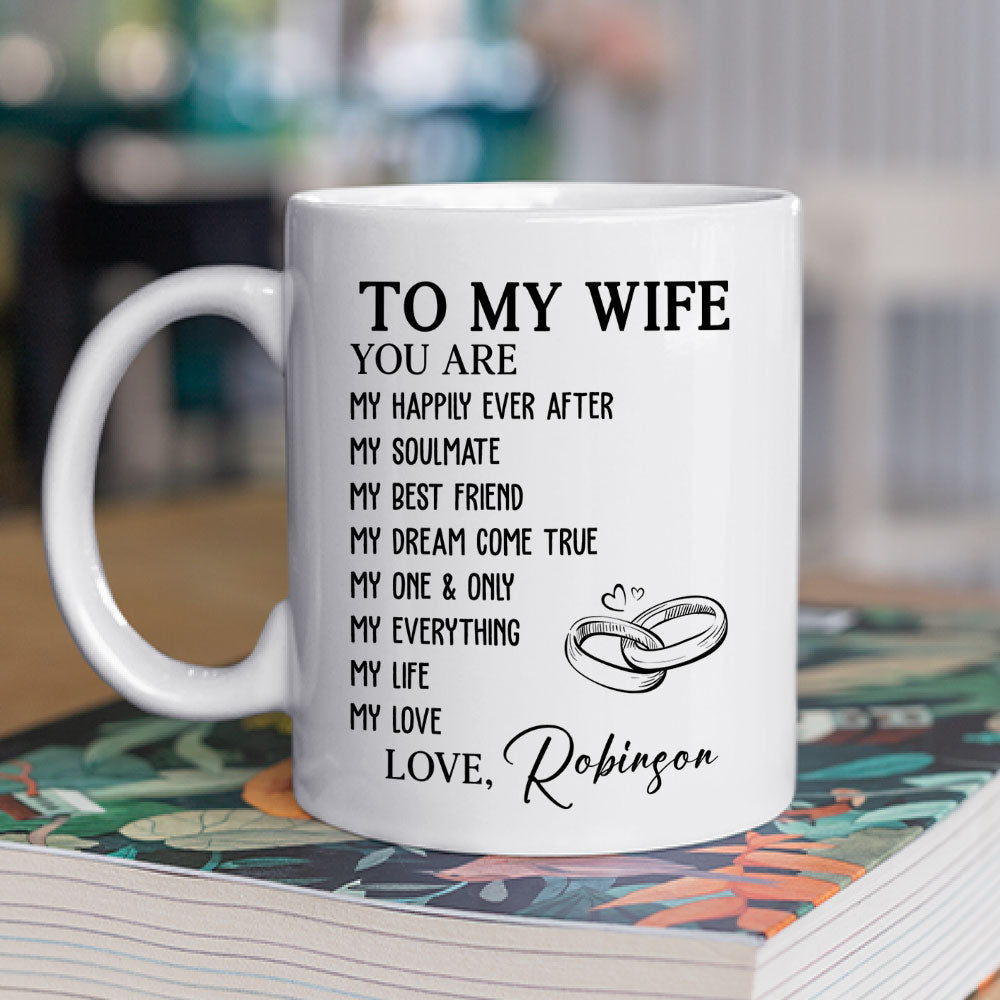 My Love My Life - Personalized Custom Coffee Mug