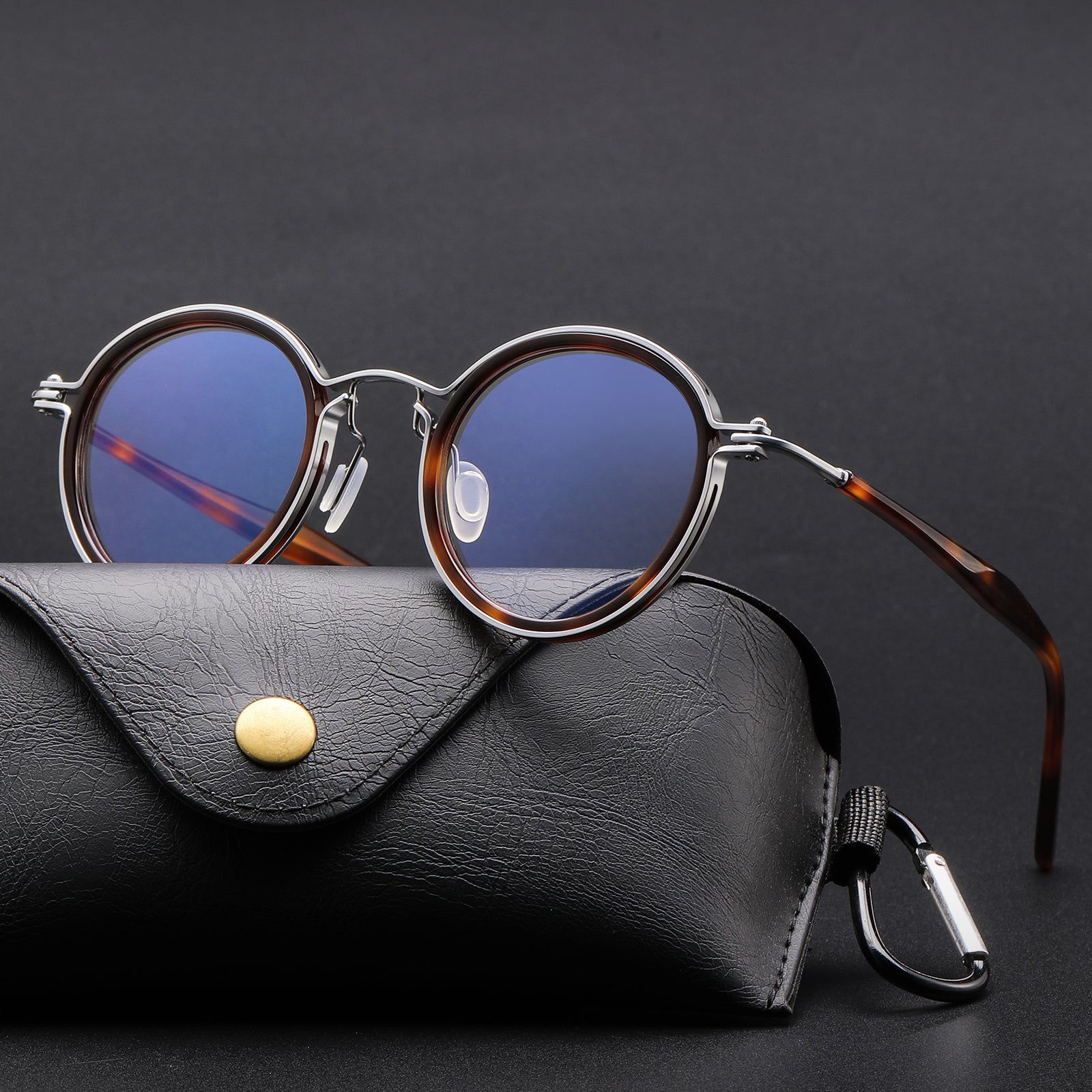 Tate Vintage Round Acetate Glasses Frame