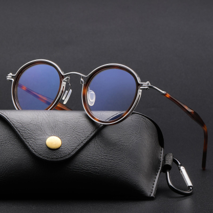 Tate Vintage Round Acetate Glasses Frame