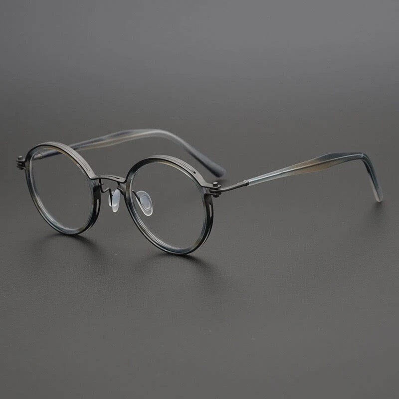 Tate Vintage Round Acetate Glasses Frame