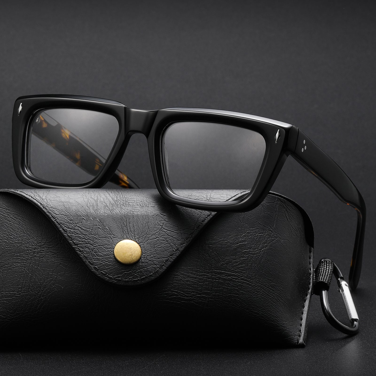 Sutton Retro Rectangle Acetate Glasses Frame