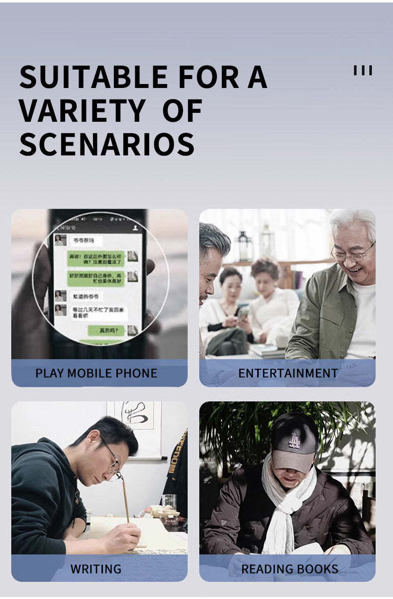 🎈Lastday 70%OFF-Women’s Oversized Square Chain Reading Glasses(1set-6pcs)