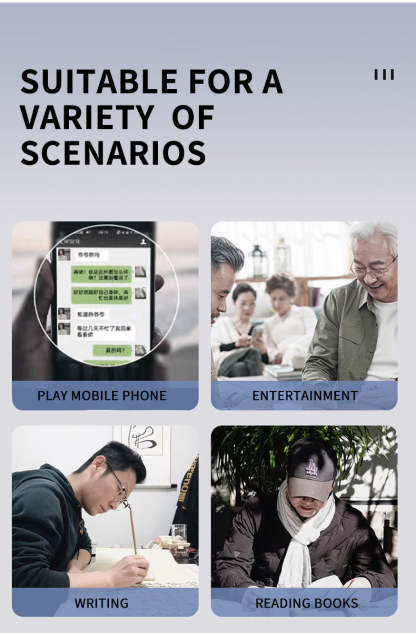 🎈Lastday 70%OFF-Women’s Oversized Square Chain Reading Glasses(1set-6pcs)