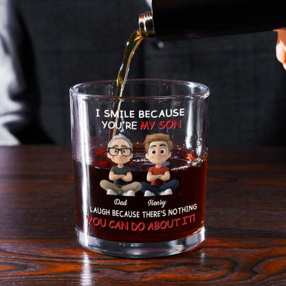 For Son - Personalized Custom Whiskey Glass