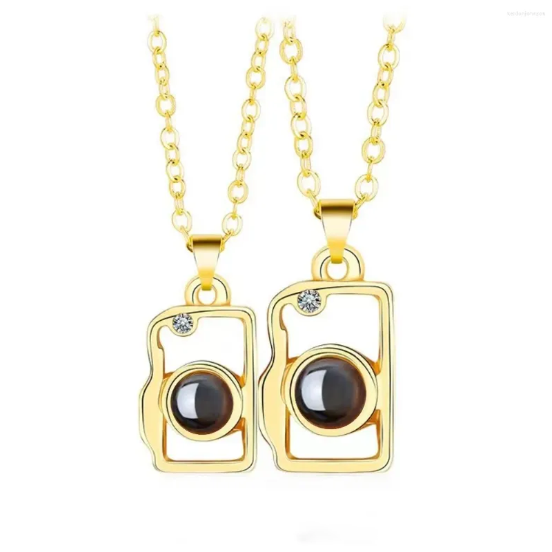 Personalized Photo Brass Heart Necklace With Picture Inside Mini Camera Locket Necklace Birthday Gifts