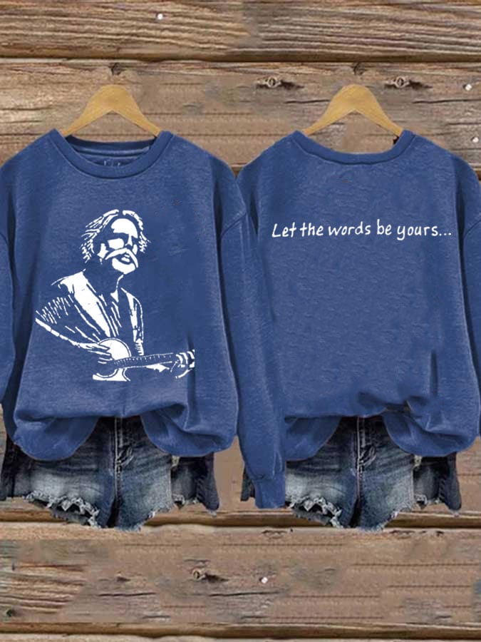 Women's Casual Printed Long-Sleeve Sweatshirt