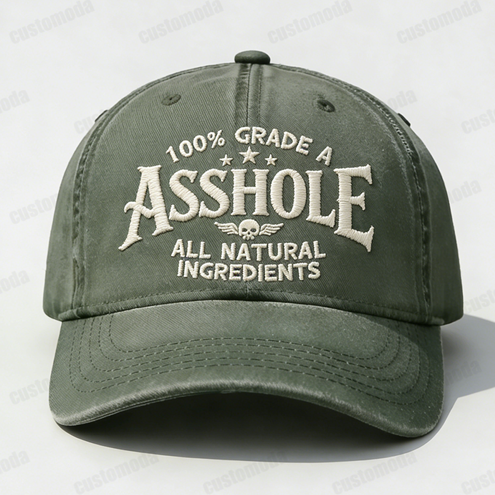 100% Grade A Asshole Embroidery Cap