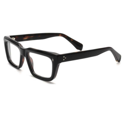 Sutton Retro Rectangle Acetate Glasses Frame