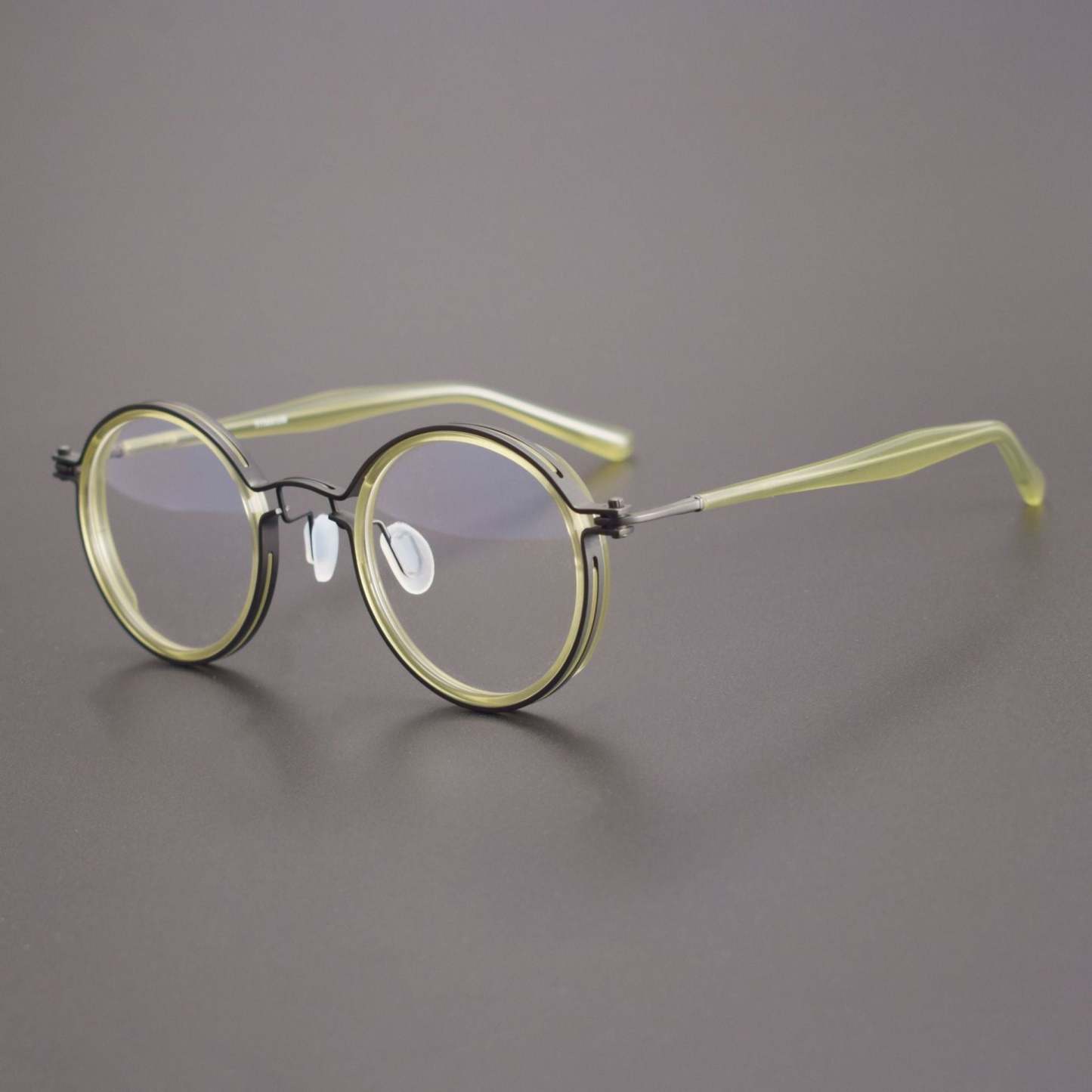 Tate Vintage Round Acetate Glasses Frame