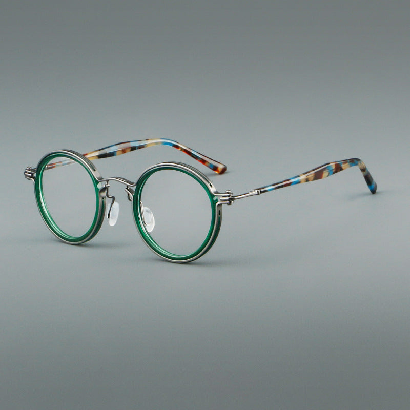 Tate Vintage Round Acetate Glasses Frame