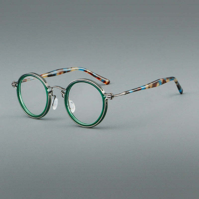 Tate Vintage Round Acetate Glasses Frame
