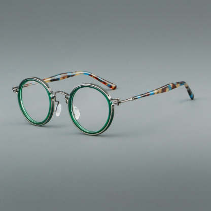 Tate Vintage Round Acetate Glasses Frame
