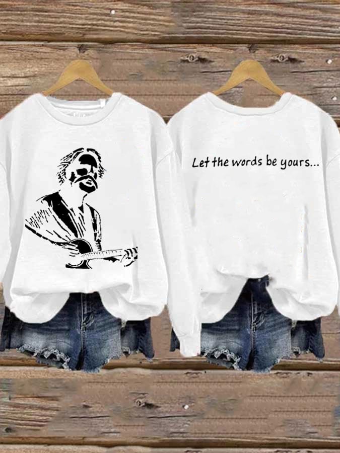 Women's Casual Printed Long-Sleeve Sweatshirt