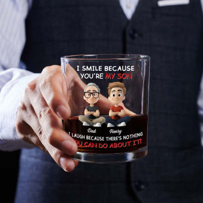 For Son - Personalized Custom Whiskey Glass
