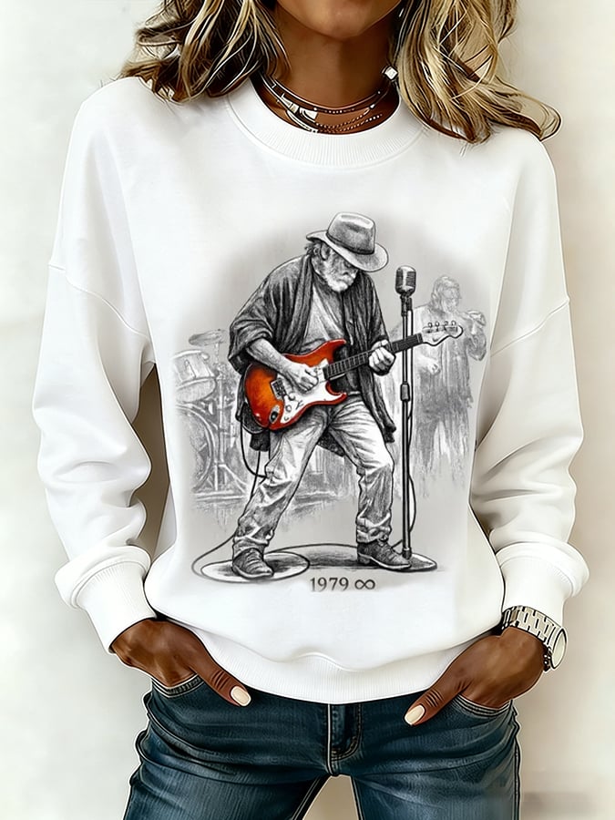 Women's Commemorative Bob Weir Print Sweatshirt