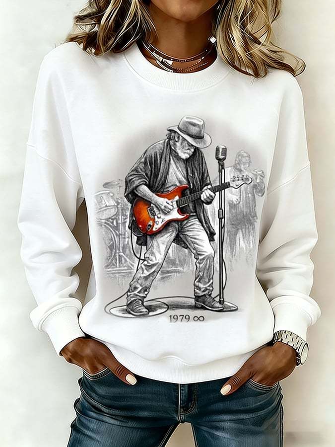 Women's Commemorative Bob Weir Print Sweatshirt