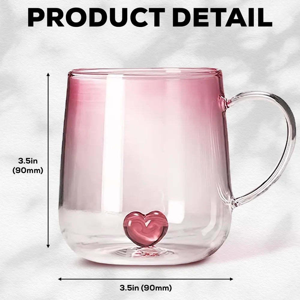 You Are The Most Beautiful Flower - Personalized Custom Pink Gradient Glass Mug
