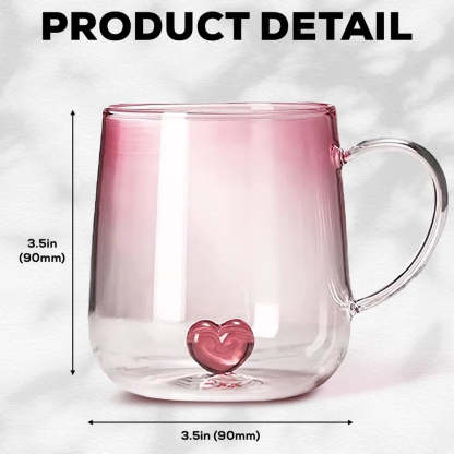 You Are The Most Beautiful Flower - Personalized Custom Pink Gradient Glass Mug