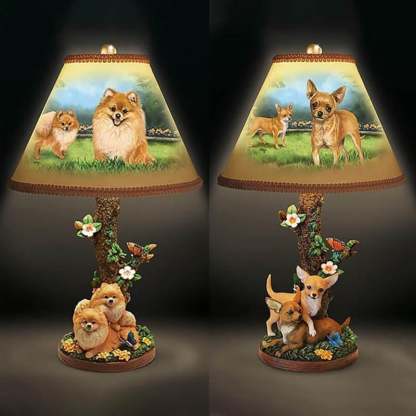 🎁A great gift - cat and dog table lamp