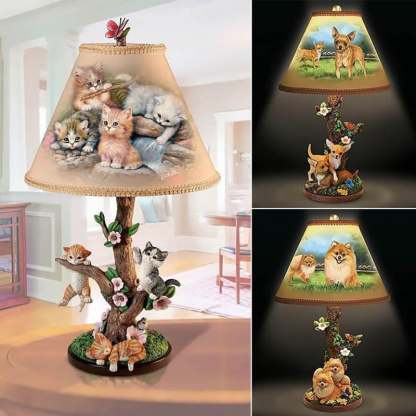 🎁A great gift - cat and dog table lamp