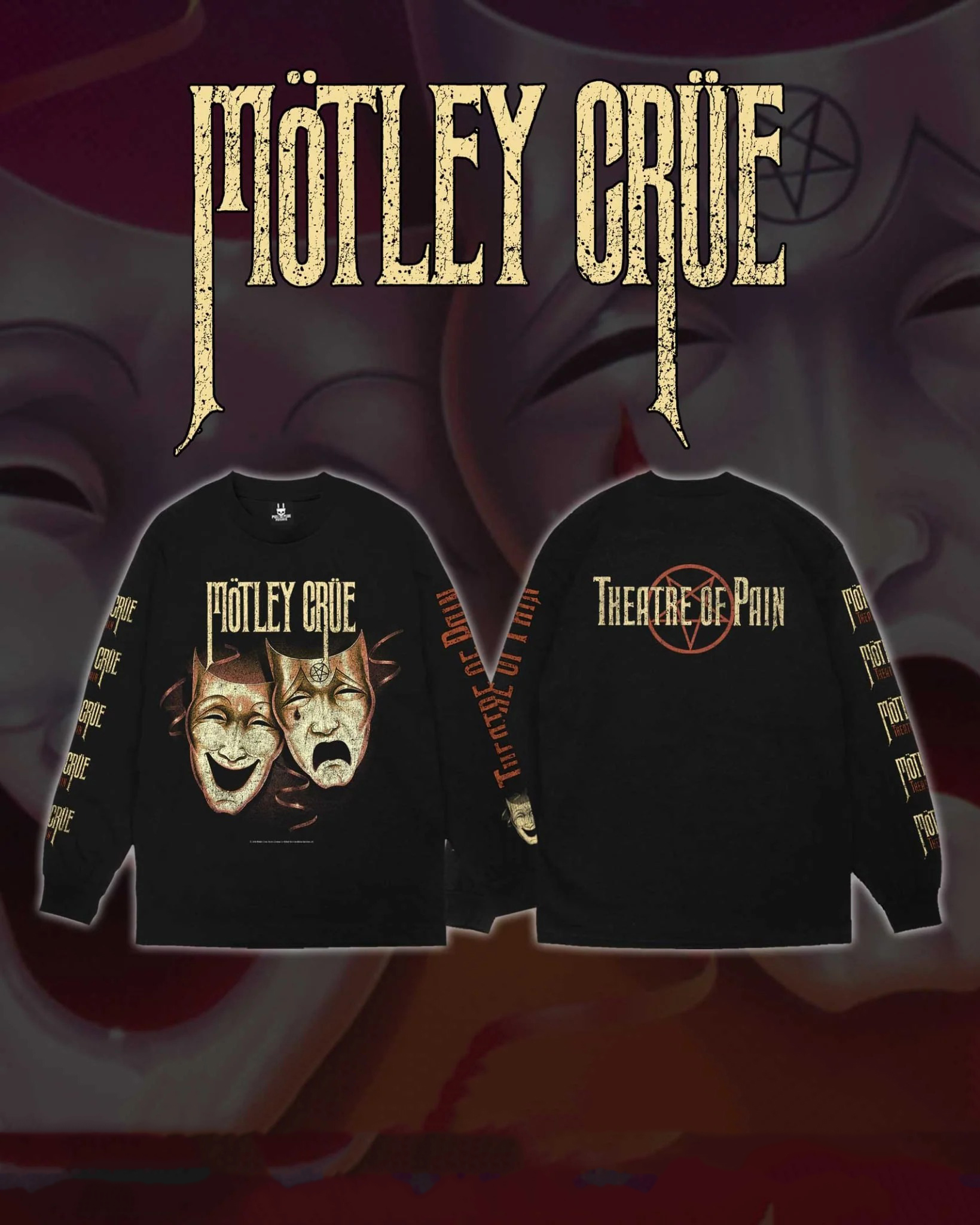 Motley Crue - Theatre Of Pain - Longsleeve Shirt