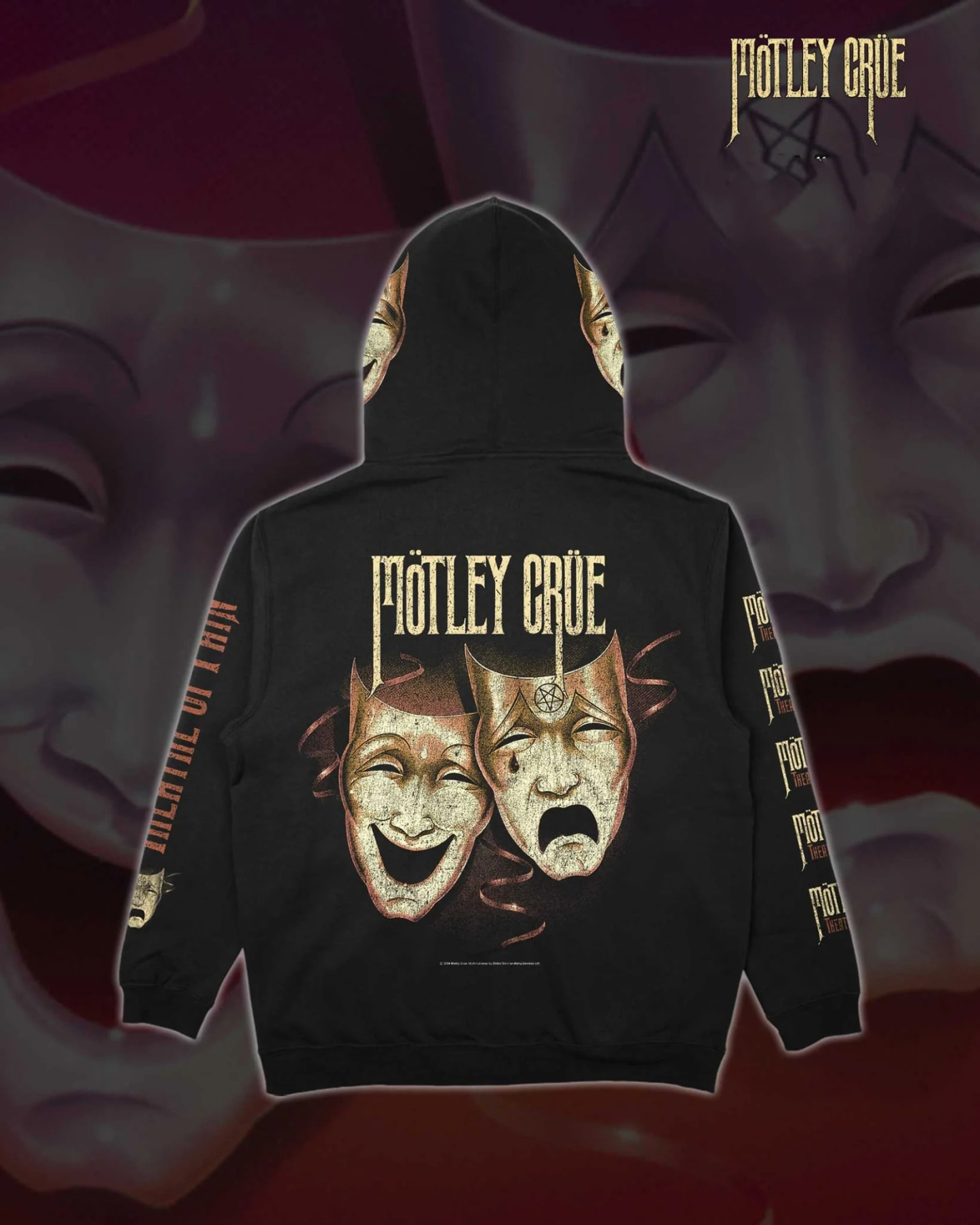 Motley Crue - Theatre Of Pain - Deluxe Pullover Hoodie