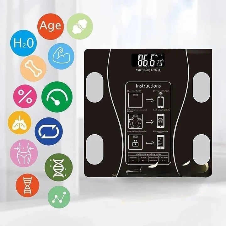 Final 3 Hours: 5O% OFF Smart Body Composition Scale – Bluetooth Digital Weight & Health Monitor