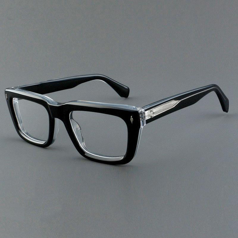 Sutton Retro Rectangle Acetate Glasses Frame