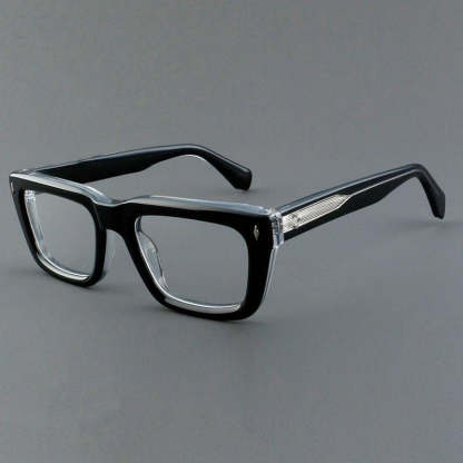 Sutton Retro Rectangle Acetate Glasses Frame