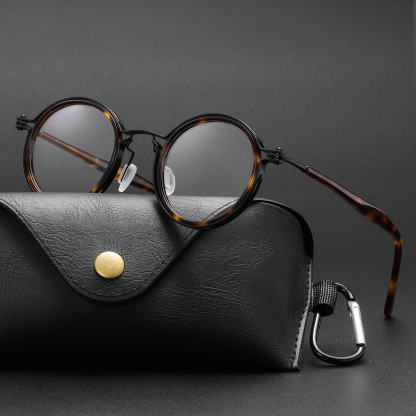 Tate Vintage Round Acetate Glasses Frame