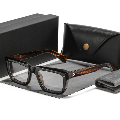 Sutton Retro Rectangle Acetate Glasses Frame