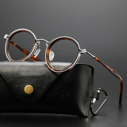 Tate Vintage Round Acetate Glasses Frame