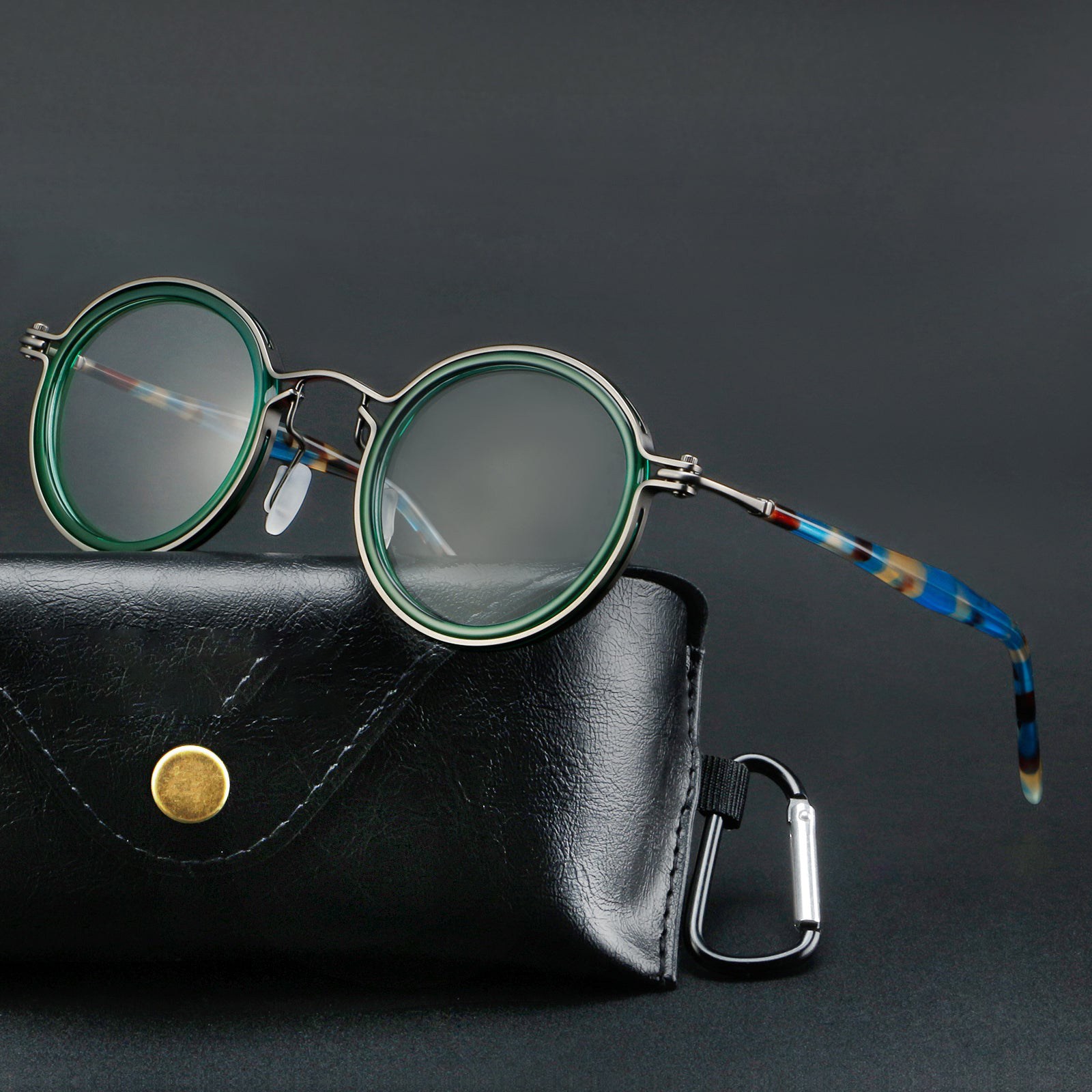 Tate Vintage Round Acetate Glasses Frame