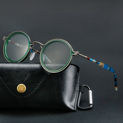 Tate Vintage Round Acetate Glasses Frame