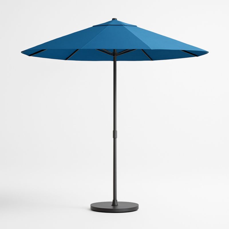 Ombrellone da Esterno Rotondo Blu Tessuto Poliestere Ø 300 cm-Kelonival