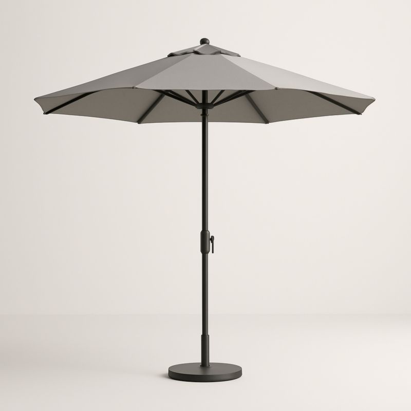 Ombrellone da Esterno Grigio Ø300 cm Poliestere e Alluminio-Kelonival