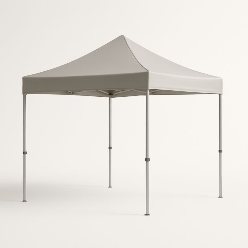 Tenda pieghevole beige 3x3 m in acciaio e poliestere-Kelonival