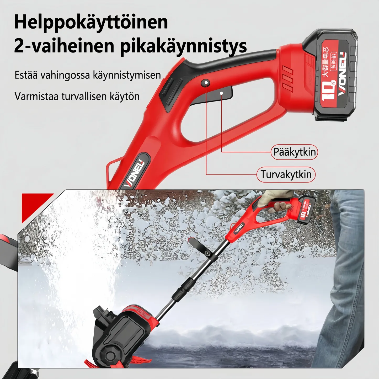 Johdoton lumilapio S3